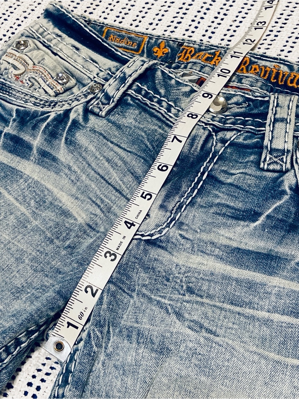 Rock Revival Nadine Ankle Skinny Stretch Jean Distress Western Size 27x28” - Picture 13 of 13